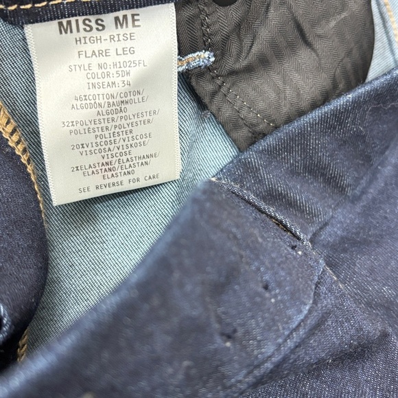 Miss Me Navy Flare Jeans - Picture 4 of 4